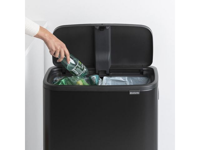 Papperskorg BRABANTIA Bo Touch 2x30L sv